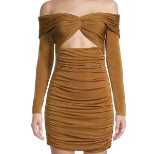 Misha Ruched Mini Dress